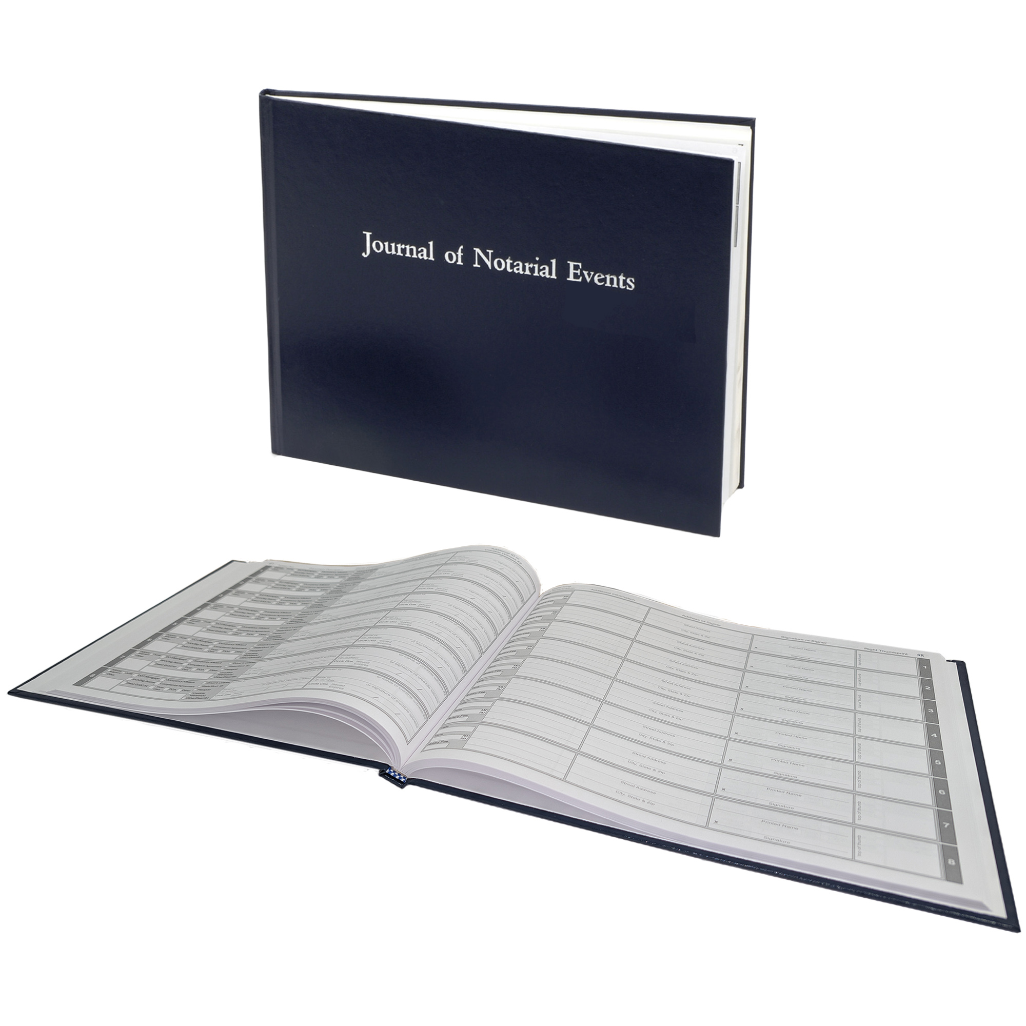 Kansas Hard Cover Notary Public Journal - 488 Entries