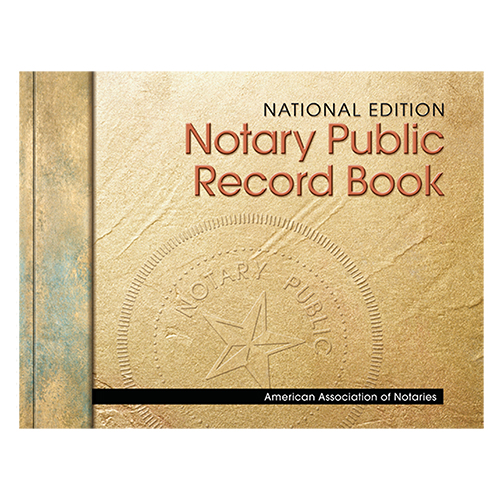 Kansas Perfectly Bound Notary Public Journal (Record Book) - Stone Cover