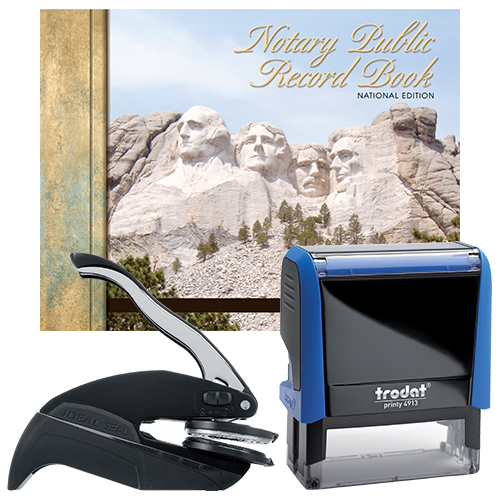 Kansas Notary Supplies Deluxe Package Notary Supplies Deluxe Package (All States) - P4 Stamp and Your Choice of Embosser