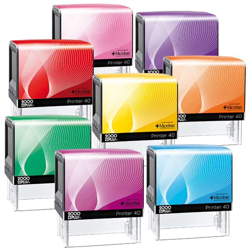 Kansas Notary Stamp - Cosco P40 New! Notary Self-inking Stamp with Microbanr Anti-microbial Additive