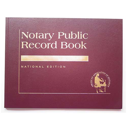 Kansas Contemporary Notary Record Book - (with thumbprint space)