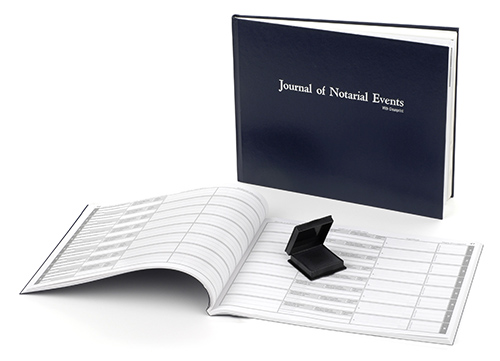 Kansas Hard Cover Notary Journal with Thumbprint Pad